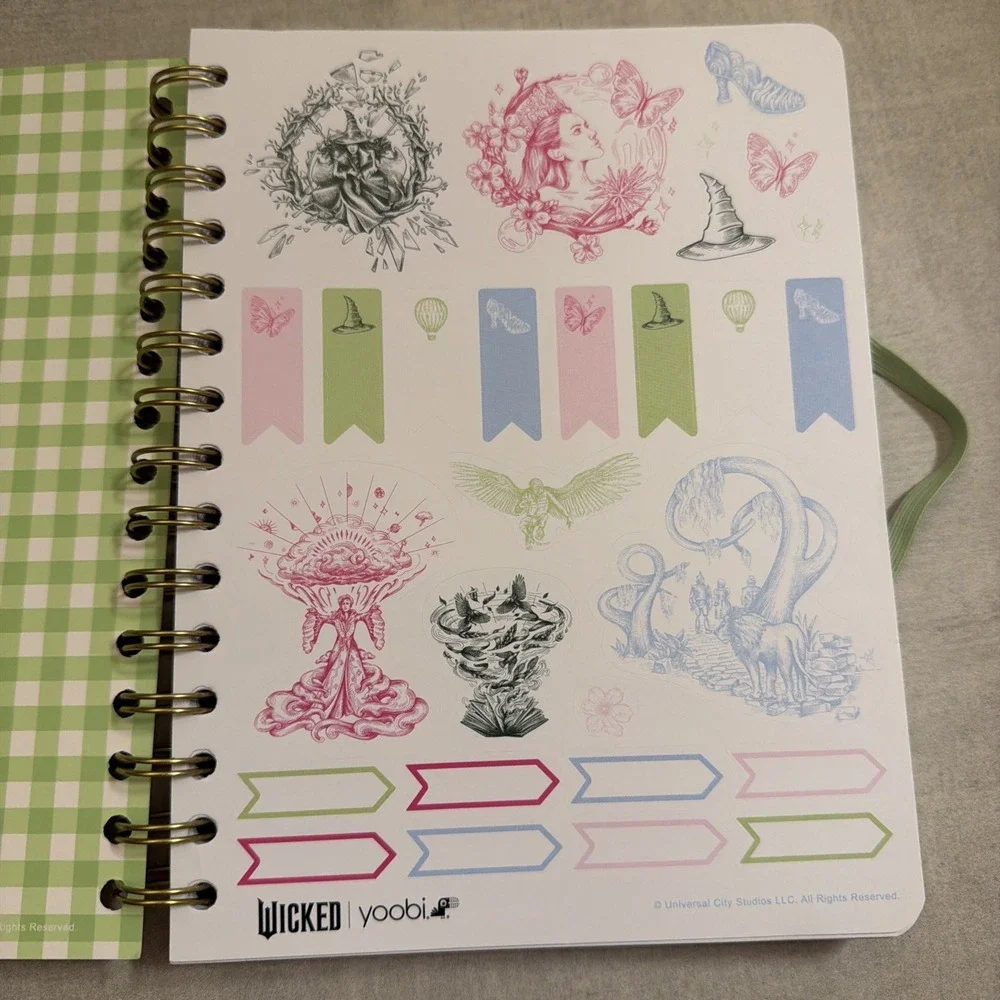 Wicked Katie Kime Spiral Journal Notebook 100 Lined Sheets with Elphaba